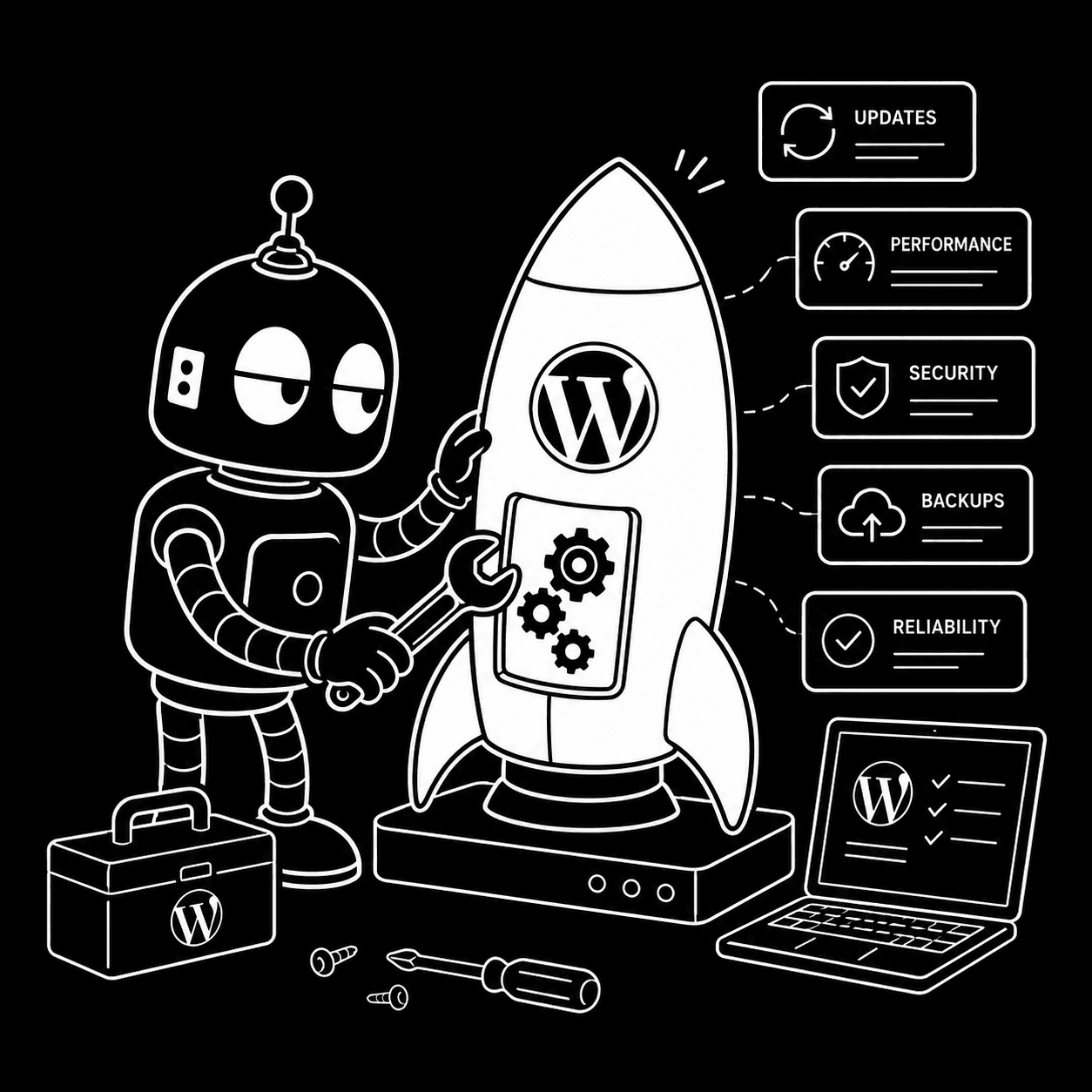 WordPress Maintenance illustration